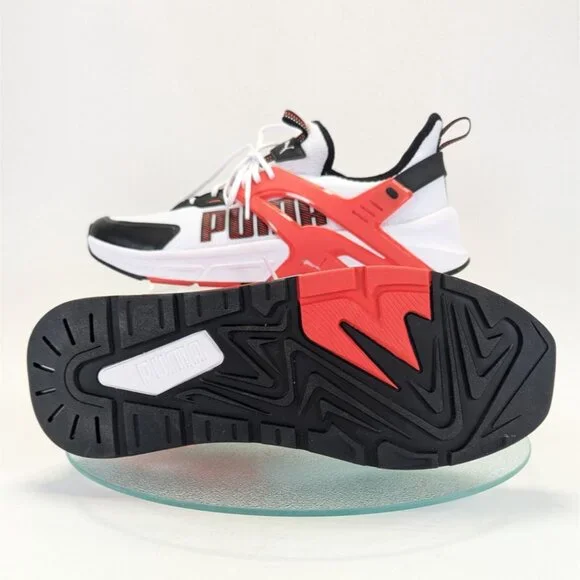 PUMA MMS Pacer Future Mens 11.5 White Black Red Athletic Sneakers - Picture 2 of 9